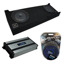 07-13 GMC Sierra Crew Cab Truck Kicker CompVT CVT10 Dual 10" Sub Box HA-A800.1