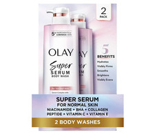 Olay Super Serum Body Wash 18.5 fl oz 2 Pack Hydrating Skincare