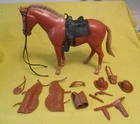 Vintage Marx Johnny West Jay & Jamie West Accessories With Pancho Pony & Tack