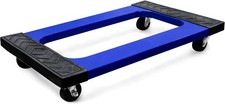 Fully Assembled 18 x 30 inch Plastic Furniture Dolly 1000 Lb Capacity Moving