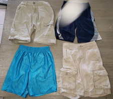 4 PAIR BOYS SHORTS size 4 2 KHAKI 2 SPORTS STYLE ALL CLEAN SUMMER ADJUSTABLE 1