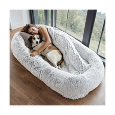 Human Dog Bed for Adults and Pets, 72"x46"x9" Extra-Large Comfortable Bed wit...