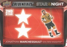 2021-22 Upper Deck Credentials Hockey Card 2nd Star of the Night: Pick From List