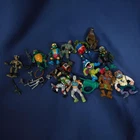 Vintage TMNT Ninja Turtle Action Figures & Accessories Lot Raphael Michelangelo