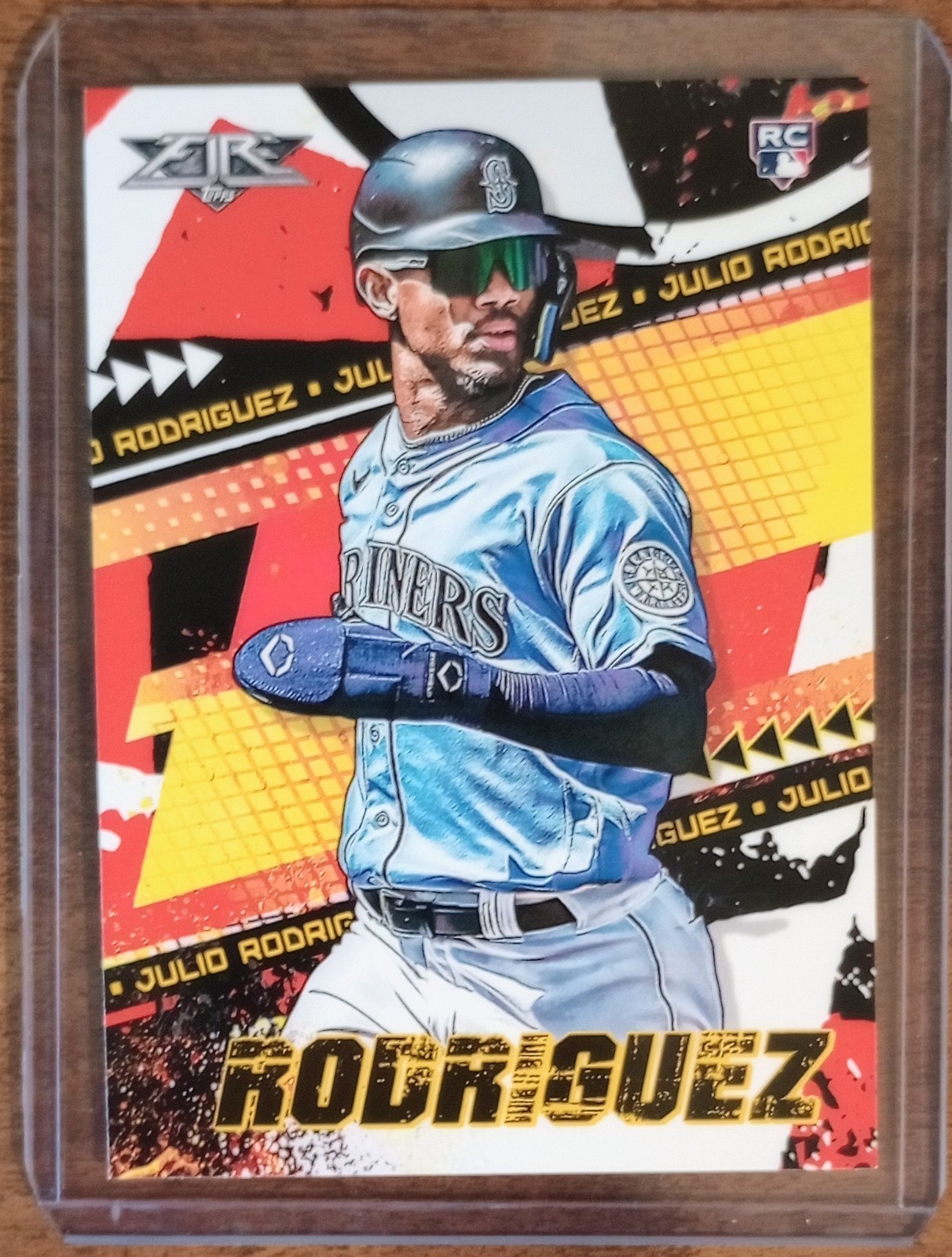 Julio Rodriguez 2022 Topps Fire #107 Rookie Card RC Seattle Mariners