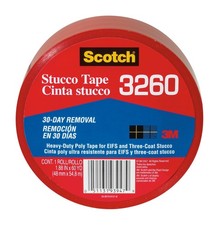 Scotch Heavy Duty Stucco Tape 1.88 x 60 yd UV Resistant Waterproof Cleanup Easy
