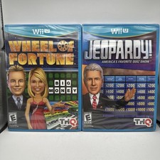 Jeopardy! Wheel Of Fortune Nintendo Wii U Games LOT Bundle Brand New Sealed THQ