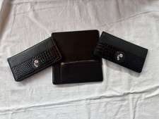 Vintage Checkbook Wallet - Leather - 3pcs - New Without Packaging