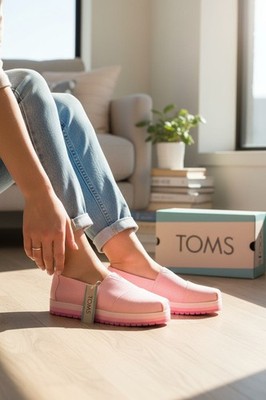 Toms Sneaker Slipper Rosa Glitzer Größe 37,5 Neu