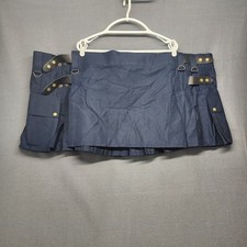 Scottish Kilt Blue Utility Mens 65 Pleated Adjustable Buckle Festival