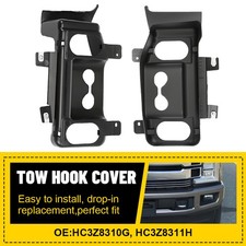 For Ford Super Duty 2017-19 Front Bumper Tow Hook Trim Cover Panel Left & Right