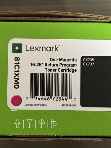 NEW Genuine Lexmark 81C1XM0 MAGENTA 16K Toner for CX735 Unison Factory Sealed