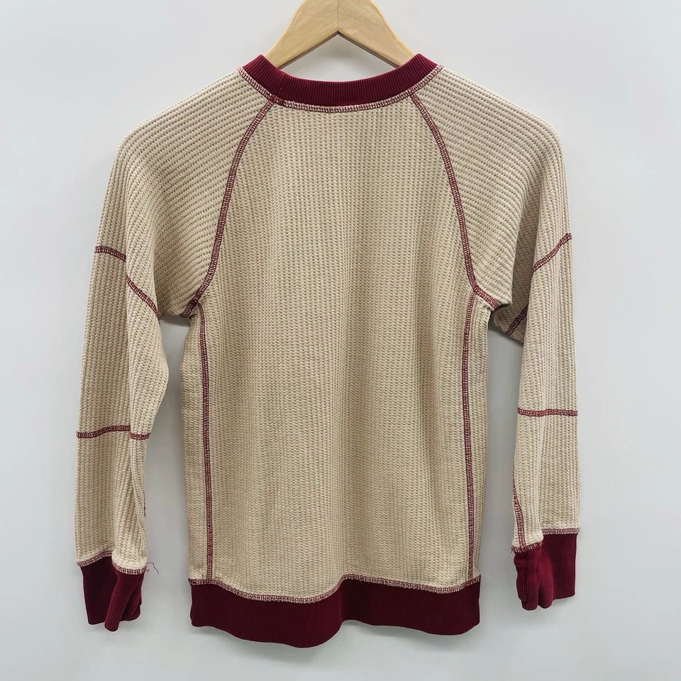 Hanna Andersson Boys Size 10 US Waffle Knit Crewneck Shirt in Khaki Sand $42 141 - Image 4 of 4