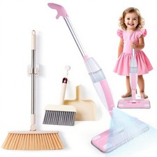 Kids Spray Mop,Toddler Mop Cleaning Set, Real Working Mini Mop & Kids Broom D...