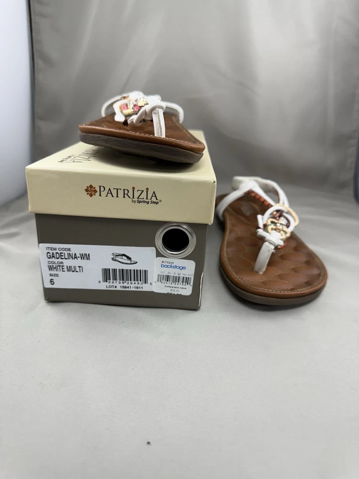 Patrizia by Spring Step Gadelina Womens White Multi Size 6 With Box - Image 2 of 4