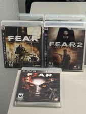 FEAR PS3 Trilogy 1 2 3 - CIB Complete - Horror Lot - Tested & Working