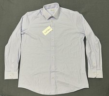 NEW Collars and Co. Dress Shirt Large Multi Gingham Button Up Nylon NWT