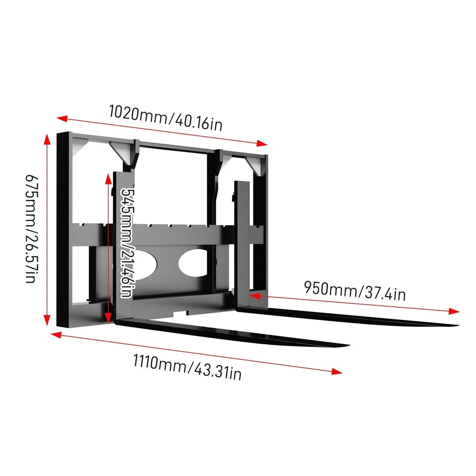 Minicargadora Accesorio Palet Carretilla Elevadora Horquilla ENVÍO GRATUITO 40 pulgadas Foto 2 de 4