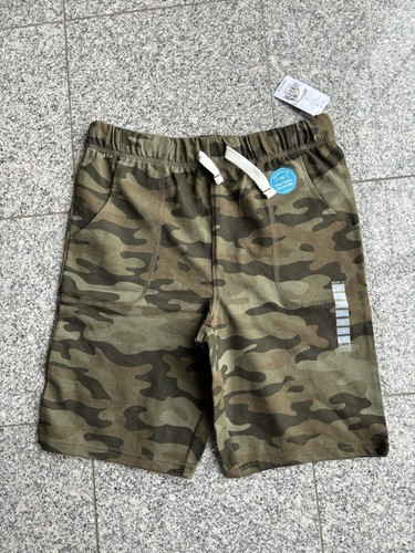 NEW Carter's Boys Pull On Green Camo Print Shorts Draw Strings SZ:14 Y - Picture 1 of 10