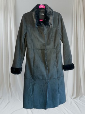 Lauren Ralph Lauren Women's Faux Shearling Faux Suede Coat XS