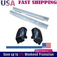 4Pc Set For 2007-13 Silverado Door Crew Cab Outer Rocker Panel And Cab Corner US