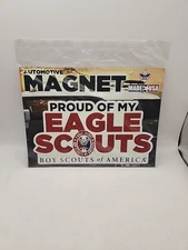 BOY SCOUTS OF AMERICA PROUD OF MY EAGLE SCOUT 6" CAR MAGNET SCHOOL LOCKER GIFT
