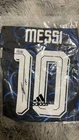 Lionel Messi #10 Adidas Argentina Soccer Jersey Signed Blue/Black