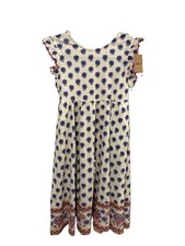 Mini Boden Clover Bow Back Jersey Dress Girls 10-11 Y 100% Cotton NWT