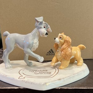 Lenox Walt Disney Showcase True Love Lady & the Tramp Porcelain Figurine