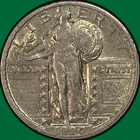 1920-S Standing Liberty Quarter Almost Uncirculated AU Coin #33878
