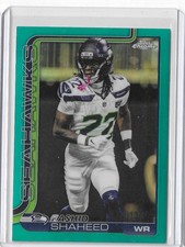 2025 Topps Chrome Football #218 Rashid Saheed Aqua Refractor 113/199 (KH2)