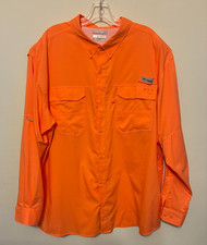 NEW Columbia PFG Fishing Shirt Men XXL 2XL Long Sleeve Omni-Shield Blood N' Guts