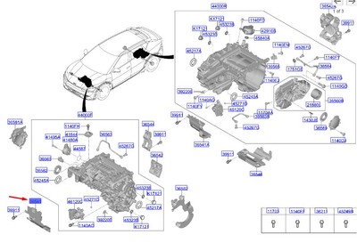 KIA EV6 CV Motor Schallabsorptionsfront Abdeckung 365411xaa0 Neue Echtheit