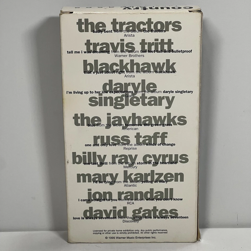 Country Video Monthly June July September 1995 VHS Warner Music Johnny Cash Foto 3 de 4