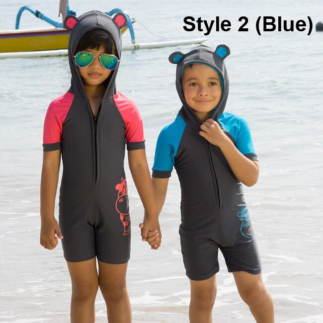 Niños Niñas Unisex Parte Superior Inferior Junior Niños Trajes de Baño Niños Trajes de Baño de Dos Piezas Foto 4 de 4