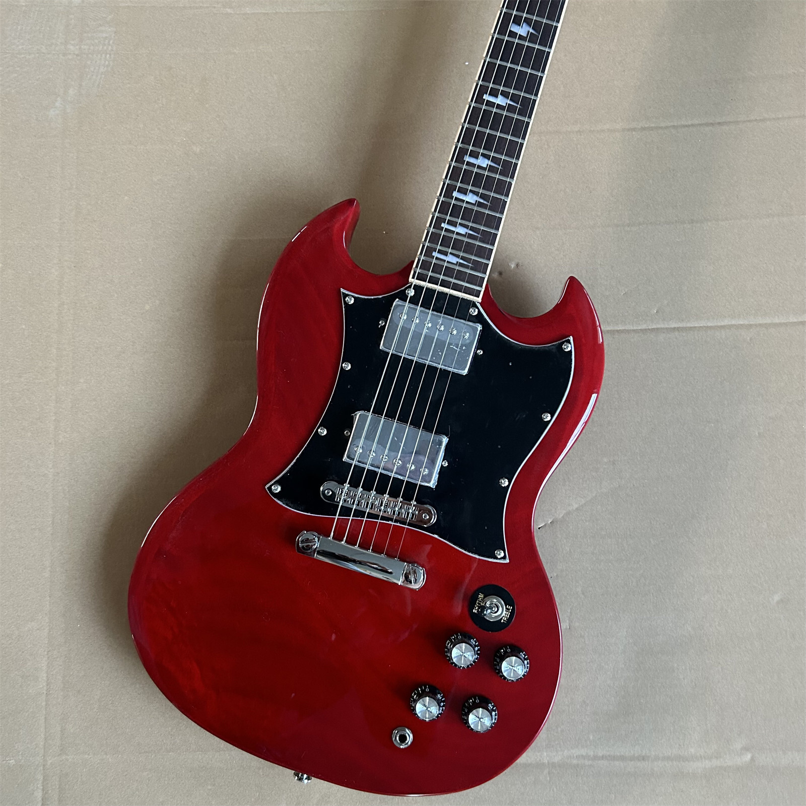 SG Custom Red Electric Guitar HH Pickups Chrome Hardware High Quality Hot Sale