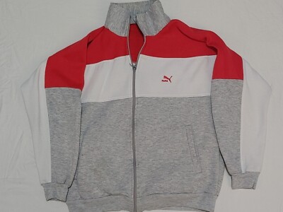 Vintage Puma Womens M Jacket Gray Full Zip Vintage 90s Macht's Mit Qualitat 