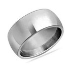 Band Ring 10K Solid White Gold 2Mm Flat High Polished Plain Wedding
