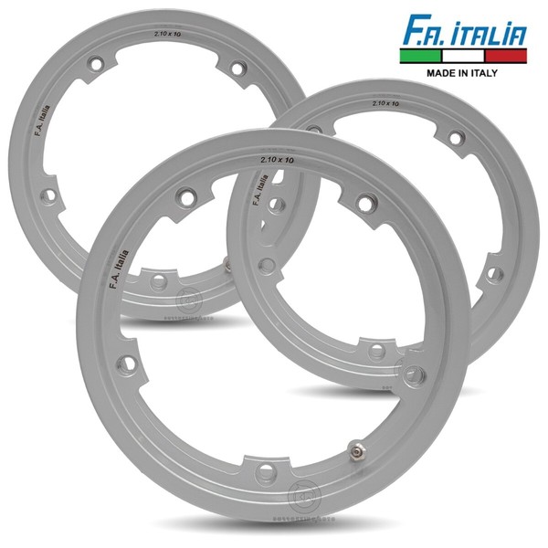 3 Leichtmetallfelgen Tubeless Grau 3.00.10 FüR Vespa 50 Pk XL2 Hp (V5N2T)-image
