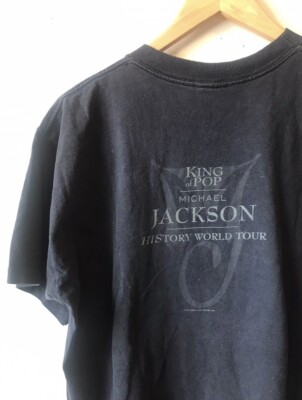 Vintage 1994 Michael Jackson History Tour Official Moonwalk Shirt 