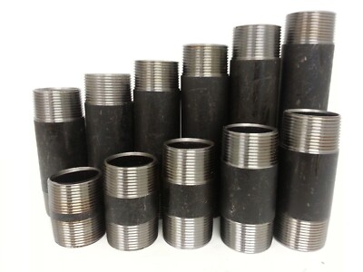 PIPE NIPPLE 1-1/4'' Schedule 80 x 11'' Long NPT Thread Both End Black Steel
