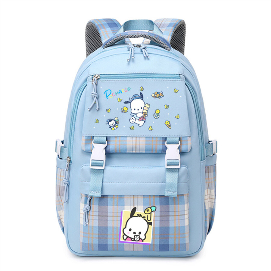 My Melody Kuromi Student Backpack Cinnamoroll Pom Pom Purin Pochacco ...