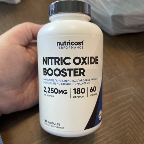 Nutricost Nitric Oxide Booster 750mg, 180 Capsules, 60 Servings 10/26