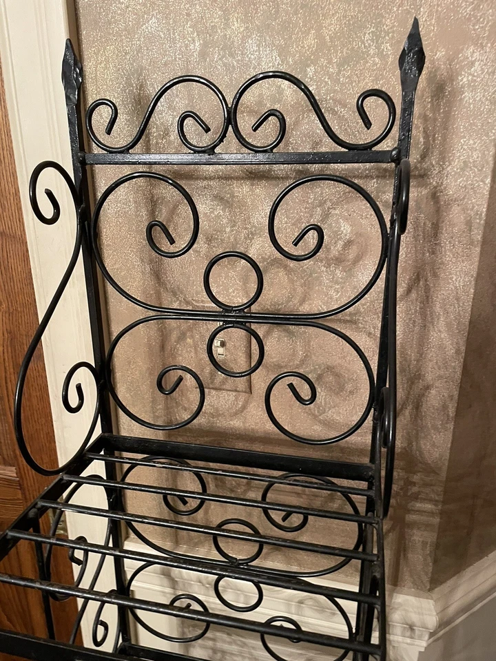 Estante de alambre de metal pesado vintage de 4 niveles. - Muy bueno Foto 2 de 4