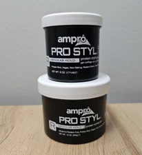Ampro Pro Styl Styling Gel-Regular Hold.. 10oz & 6oz Tubs