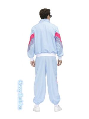X-Q3-5 Mens 80s 90s Sweat Tracksuit Costume Shell Suit Retro X-Q3-5 Mens 80s 90s Sweat Tracksuit Costume Shell Suit Retro