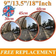 Wide Angle Security Curved Convex Road Mirror Traffic Driveway Round Safes Large