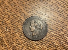 Coin France 10 Centimes 1892 A