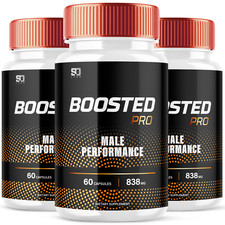 3 Pack Boosted Pro Male Performance Capsules Boosted Pro Men 180 Capsules