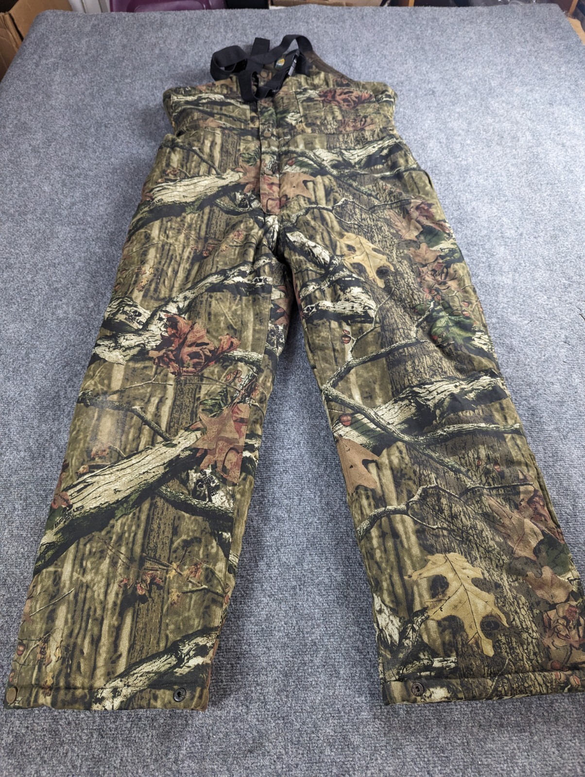 Cabela's Insulated Bibs Camo Overalls Break Up Infinity Hunting Mens Sz